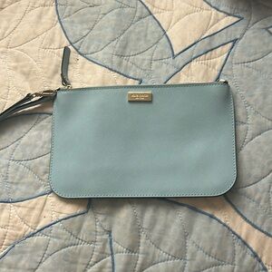blue kate spade wristlet wallet